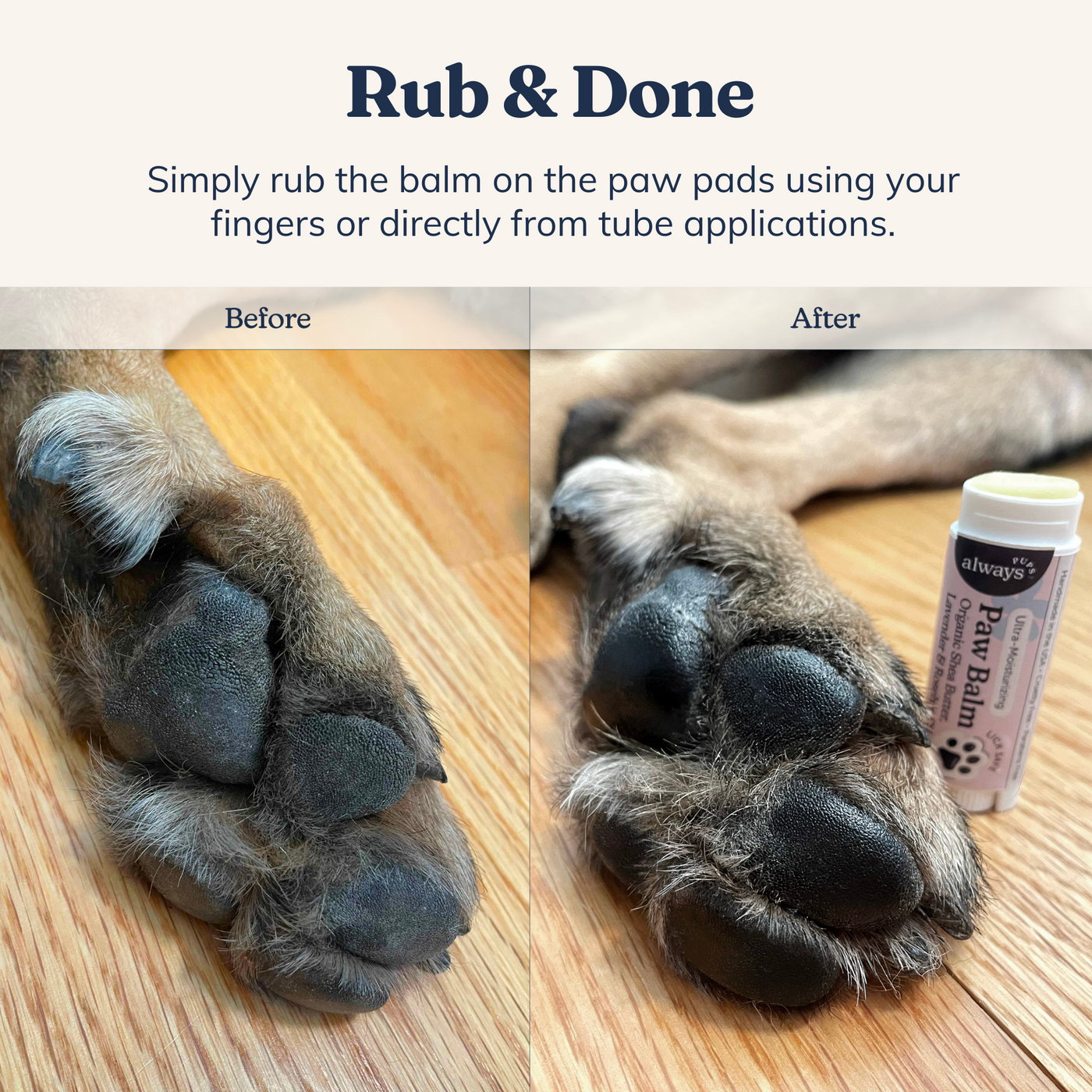Ultra Moisturizing All Natural & Organic Paw Balm for Dogs