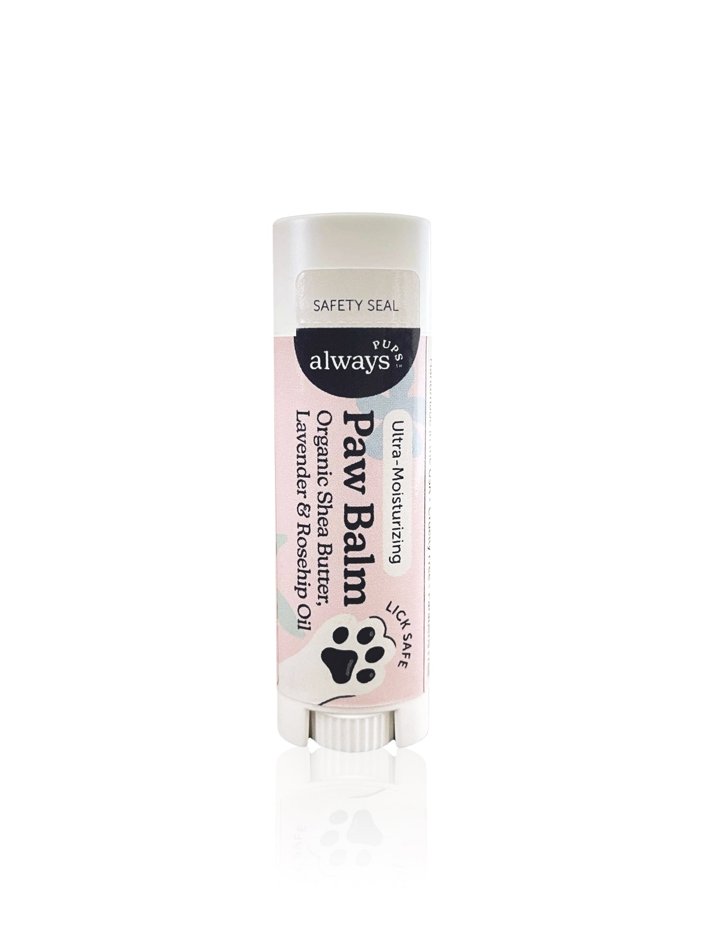 AlwaysPups All Natural Organic Paw Balm for Dogs - 0.15oz in a lip balm tube