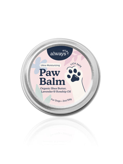 AlwaysPups All Natural Organic Paw Balm for Dogs - 2oz in a metal tin